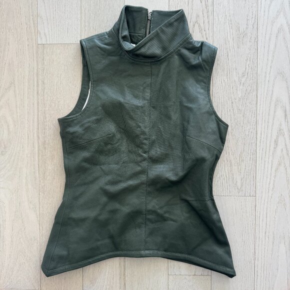 REMAIN - Hight Neck leather Top - Picture 1 of 5